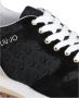 Liu Jo Wonder Sneakers in Zwart Leer - Thumbnail 2