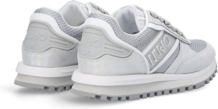 Liu Jo Wonder Up 3 Grijze Leren Sneakers