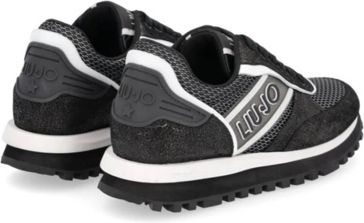 Liu Jo Wonder Up 3 Zwarte Leren Sneakers