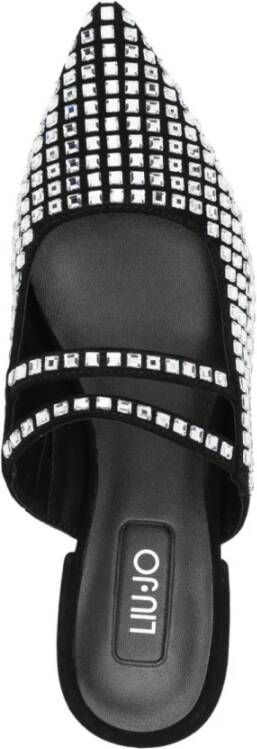 Liu Jo Zwarte Leren Elegante Sandalen