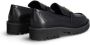 Liu Jo Zwarte leren mocassin met metalen logo Black Dames - Thumbnail 14