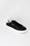 Liu Jo Zwarte Leren Sneakers met Rubberen Zool Black Heren - Thumbnail 4