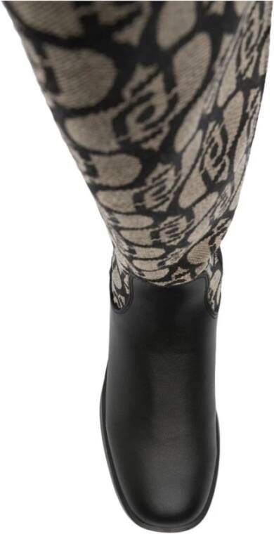Liu Jo Zwarte Enkellaarzen Elegante Stijl Black Dames