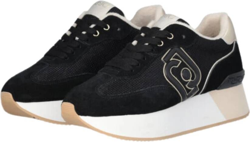 Liu Jo Zwarte platte schoenen D Sneakers Spot TV Black Dames