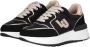 Liu Jo Zwarte Platte Sneakers van Satijn en Suède Black Dames - Thumbnail 4
