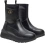 Liu Jo Zwarte Stretch Enkellaarzen met Logopatch Black Dames - Thumbnail 9