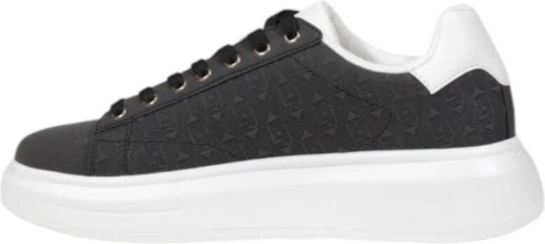 Liu Jo Zwarte Veterschoenen met Rubberen Zool