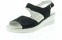 Lloyd Comfortabele leren sandalen met sleehak Black Dames - Thumbnail 9