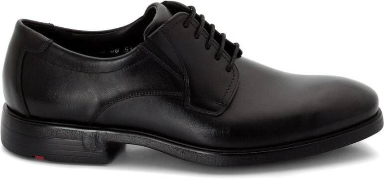 Lloyd Klassieke Extra Brede Derby Schoen Black Heren