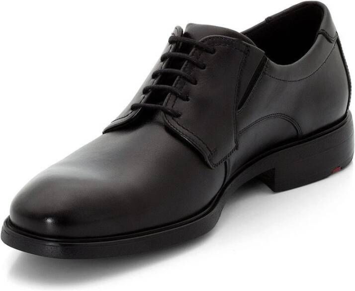 Lloyd Klassieke Extra Brede Derby Schoen Black Heren