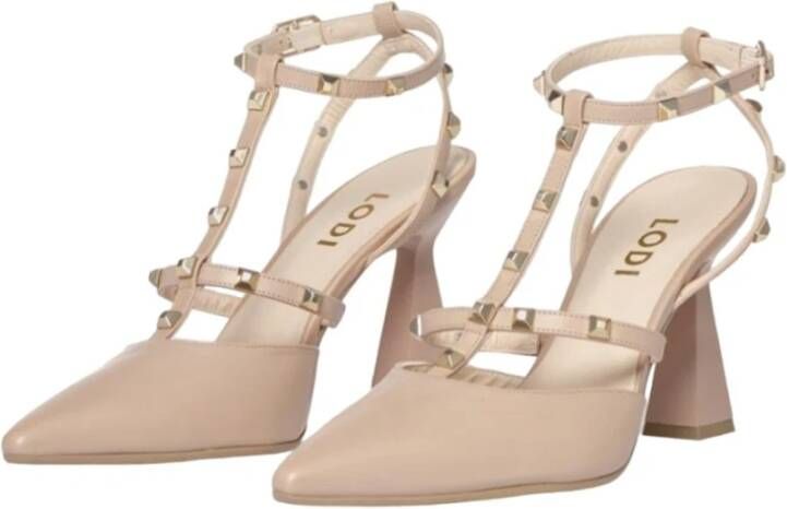 Lodi Nude Leren Jurkschoenen voor Vrouwen Beige Dames
