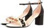 Lodi Zwarte leren jurksandalen Multicolor Dames - Thumbnail 4