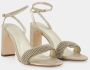 Loeffler Randall Rhinestone Almond Toe Sandalen Cappuccino Leer Beige Dames - Thumbnail 2