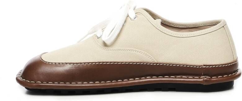 Loewe Beige Bruin Sneakers Veters TPU Zool