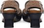Loewe Geborsteld Suède Sandalen met Metalen Gespen Brown Dames - Thumbnail 3
