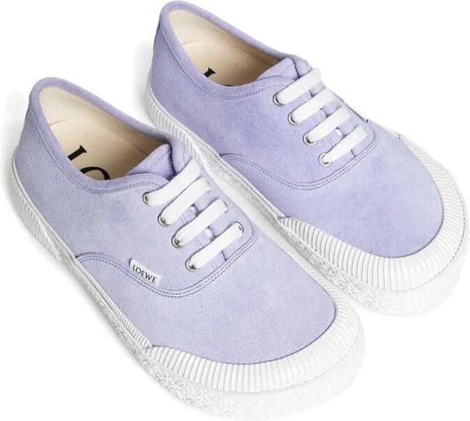Loewe Leren Low-Top Sneakers met Logo Detail