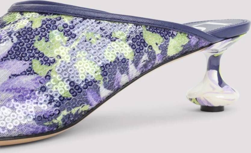 Loewe Pailletten Bloemen Muiltjes Hakken
