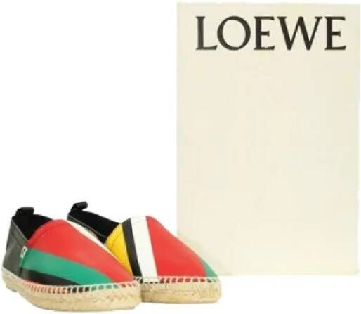 Loewe Pre-owned Leather espadrilles Multicolor Dames