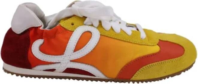 Loewe Pre-owned Suede sneakers Multicolor Dames