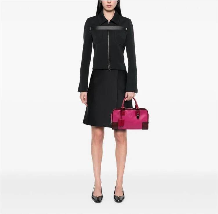 Loewe Pre-owned Tweedehands leren handtas met slotsluiting decoratief label