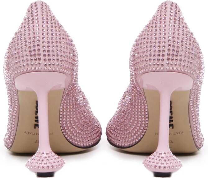 Loewe Rhinestone Pump met Petal Toe Pink Dames