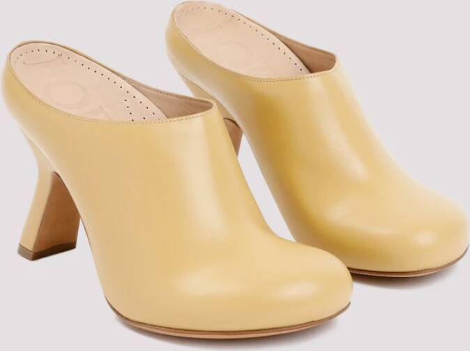 Loewe Stijlvolle Hakken Muiltjes Yellow Dames