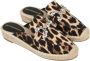Lola Casademunt Luipaardprint Platte Espadrilles met Kristallen Gesp Detail - Thumbnail 2
