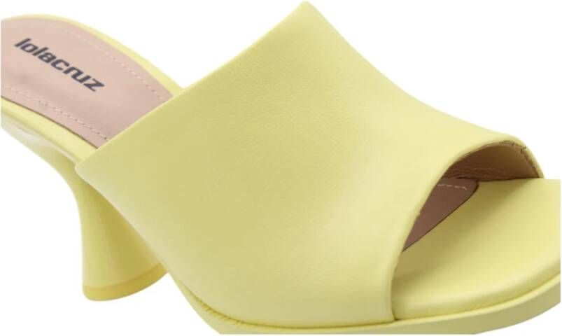 Lola Cruz Beige Muiltjes Sandalen