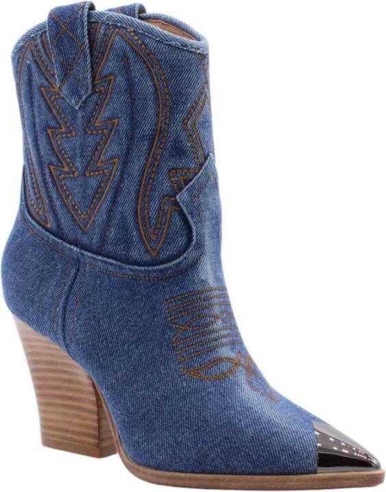 Lola Cruz Boot Blue Dames
