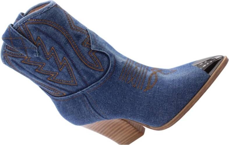 Lola Cruz Boot Blue Dames