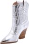 Lola Cruz Western Style Cowboy Boots Gray Dames - Thumbnail 4