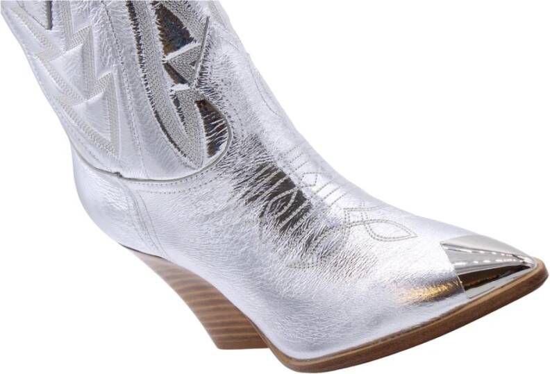 Lola Cruz Western Style Cowboy Boots Gray Dames