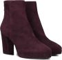 LOLA CRUZ Enkellaarsjes Dames 045t30bk Maat: 39 Materiaal: Suède Kleur: Rood - Thumbnail 2