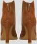 Lola Cruz Elegante suède enkellaars met rits Brown Dames - Thumbnail 4
