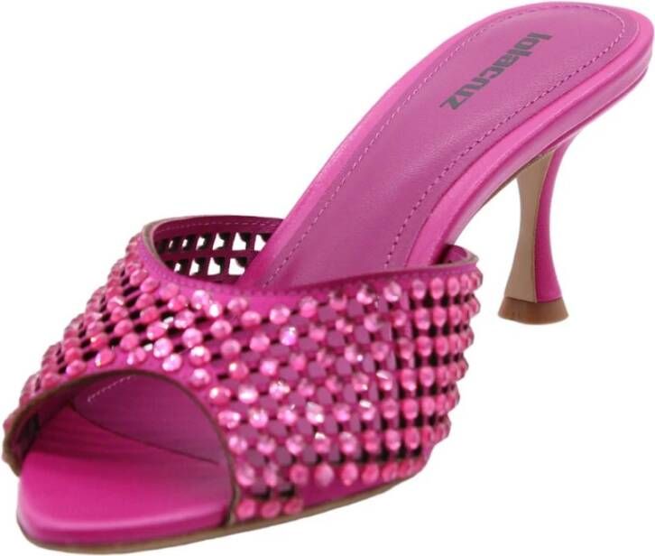 Lola Cruz Kaaiman Muilezels Sandalen Pink Dames