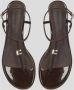 Lola Cruz Metalen versierde leren platte sandalen - Thumbnail 2