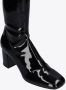 Lola Cruz Zwarte Overknee Laarzen met Vierkante Neus Black Dames - Thumbnail 5