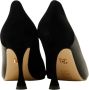 Lola Cruz Zwarte Leren Stiletto Hakken Black Dames - Thumbnail 2