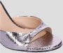 Lola Cruz Reptiel Stijl Metallic Sandaal Pink Dames - Thumbnail 3