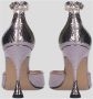 Lola Cruz Reptiel Stijl Metallic Sandaal Pink Dames - Thumbnail 4