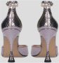 Lola Cruz Reptiel Stijl Metallic Sandaal Pink Dames - Thumbnail 4