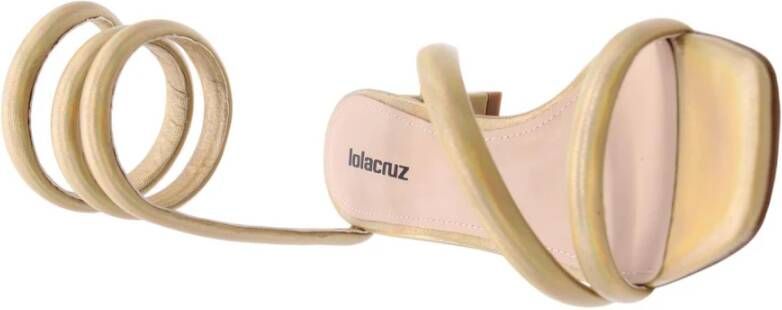 Lola Cruz Hoge hak sandalen voor vrouwen Yellow Dames