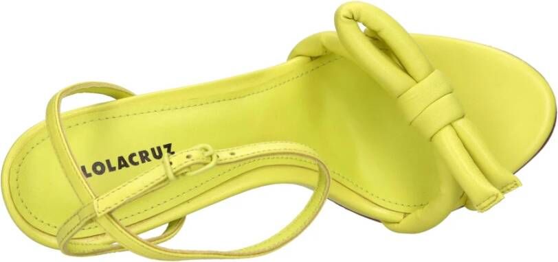 Lola Cruz Sandalen Geel