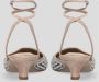Lola Cruz Slingback met vierkante neus en strass-applicaties Beige Dames - Thumbnail 3