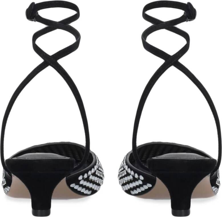 Lola Cruz Zwarte leren Pia pumps