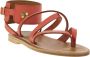 Longchamp Flat Sandals Red Dames - Thumbnail 2