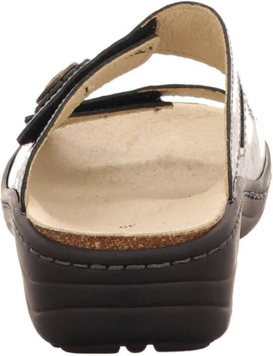 Longo Dames Leren Sleehak Sandalen