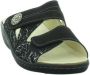 Longo 1006407 Dames Slippers Muiltjes Zwart - Thumbnail 3