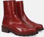 Lorenzo Masiero Rode Handgemaakte Italiaanse Leren Schoenen Red Dames - Thumbnail 2