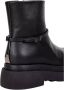 Loriblu Zwarte Leren Enkellaarzen Black Dames - Thumbnail 4